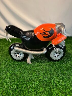 2017 Build A Bear Workshop Harley-Davidson Orange & Black Motorcycle Plush